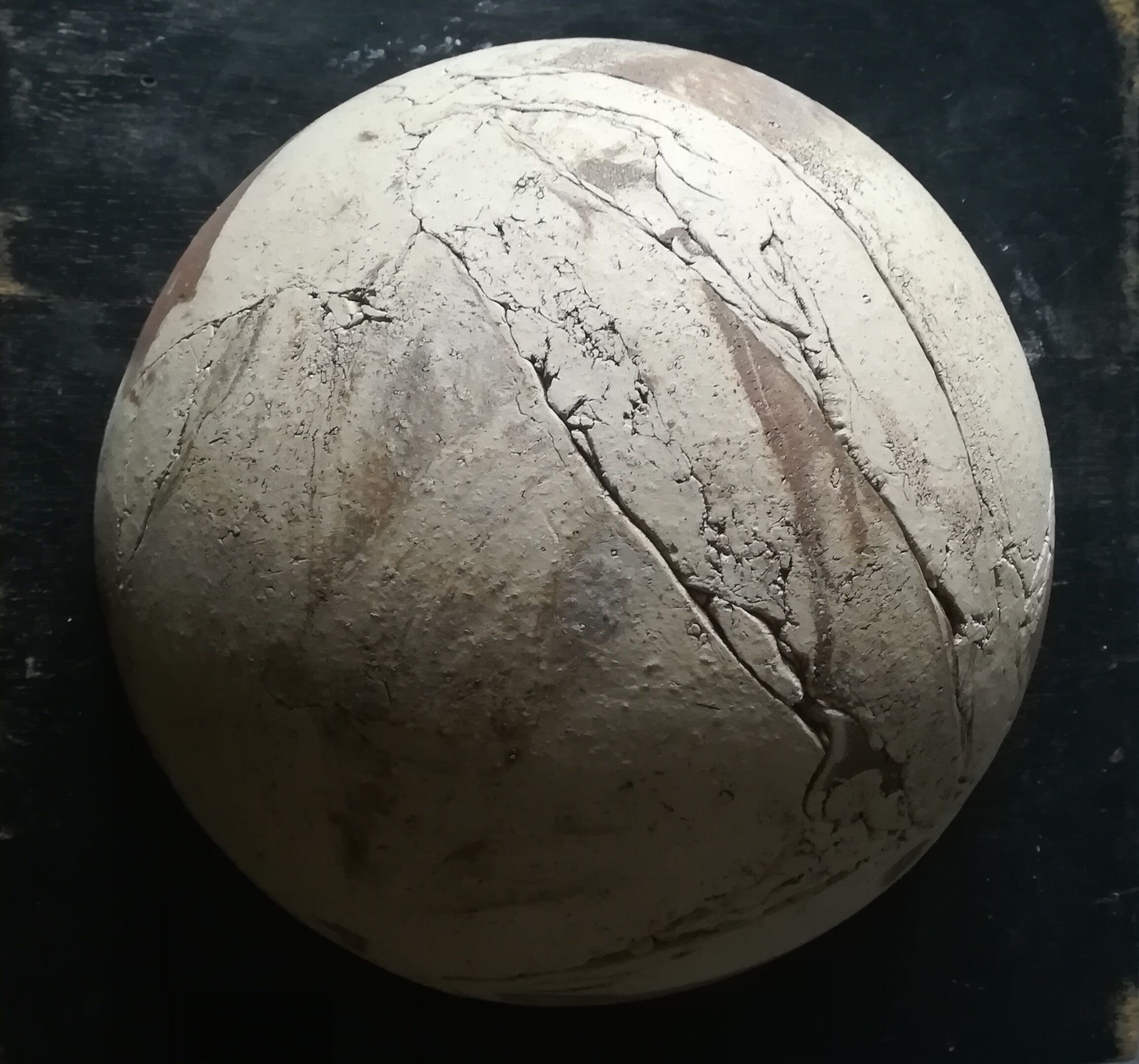 Cutting terracotta decoration abstract, a circa 1980