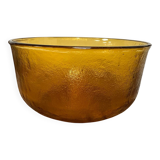 Vintage amber granite glass salad bowl