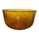 Vintage amber granite glass salad bowl