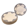 8 assiettes plates Pantin, Moulin des Loups