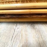 Chest of drawers in rattan and bamboo