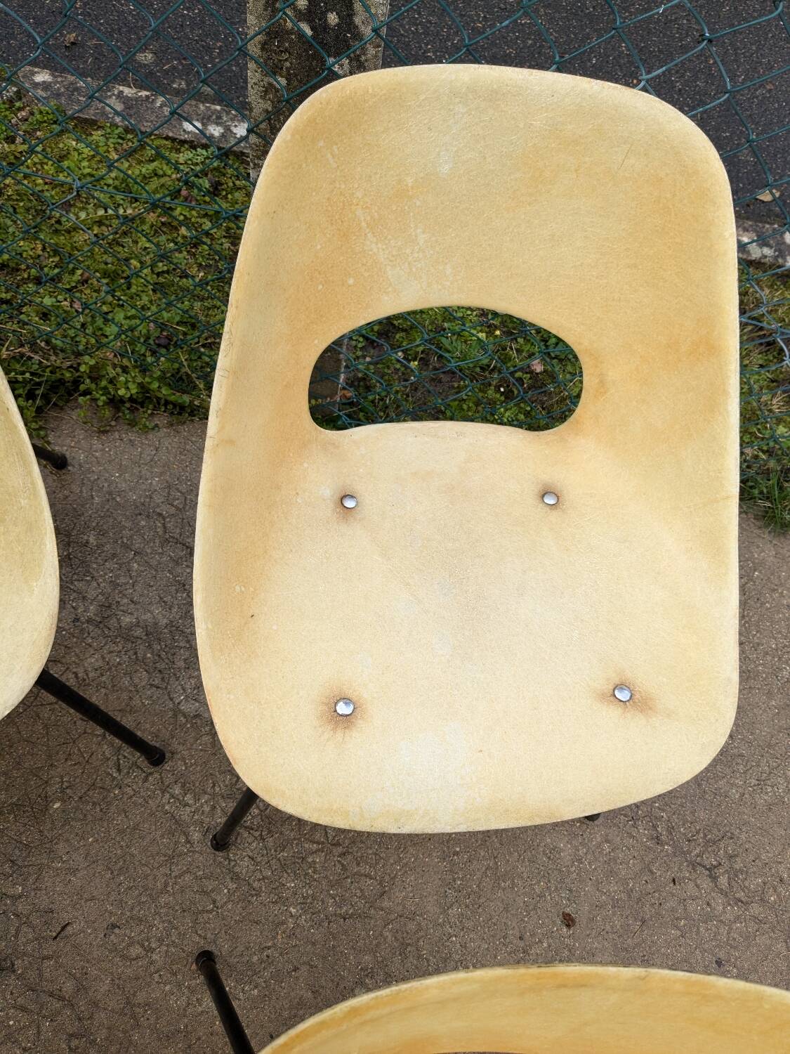 Lot de 6 chaises pierre guariche