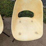 Set of 6 Pierre Guariche chairs