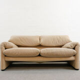Set of Maralunga 2-seater & armchair by Vico Magistretti for Cassina, Italy
