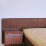 Vintage bed and bedside tables
