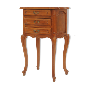 Table de chevet en merisier