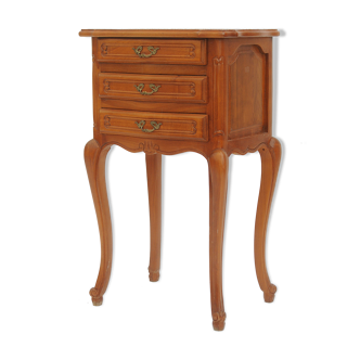 Louis XV style cherry bedside table