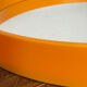 Danish round mirror, made of plastic, 1970s