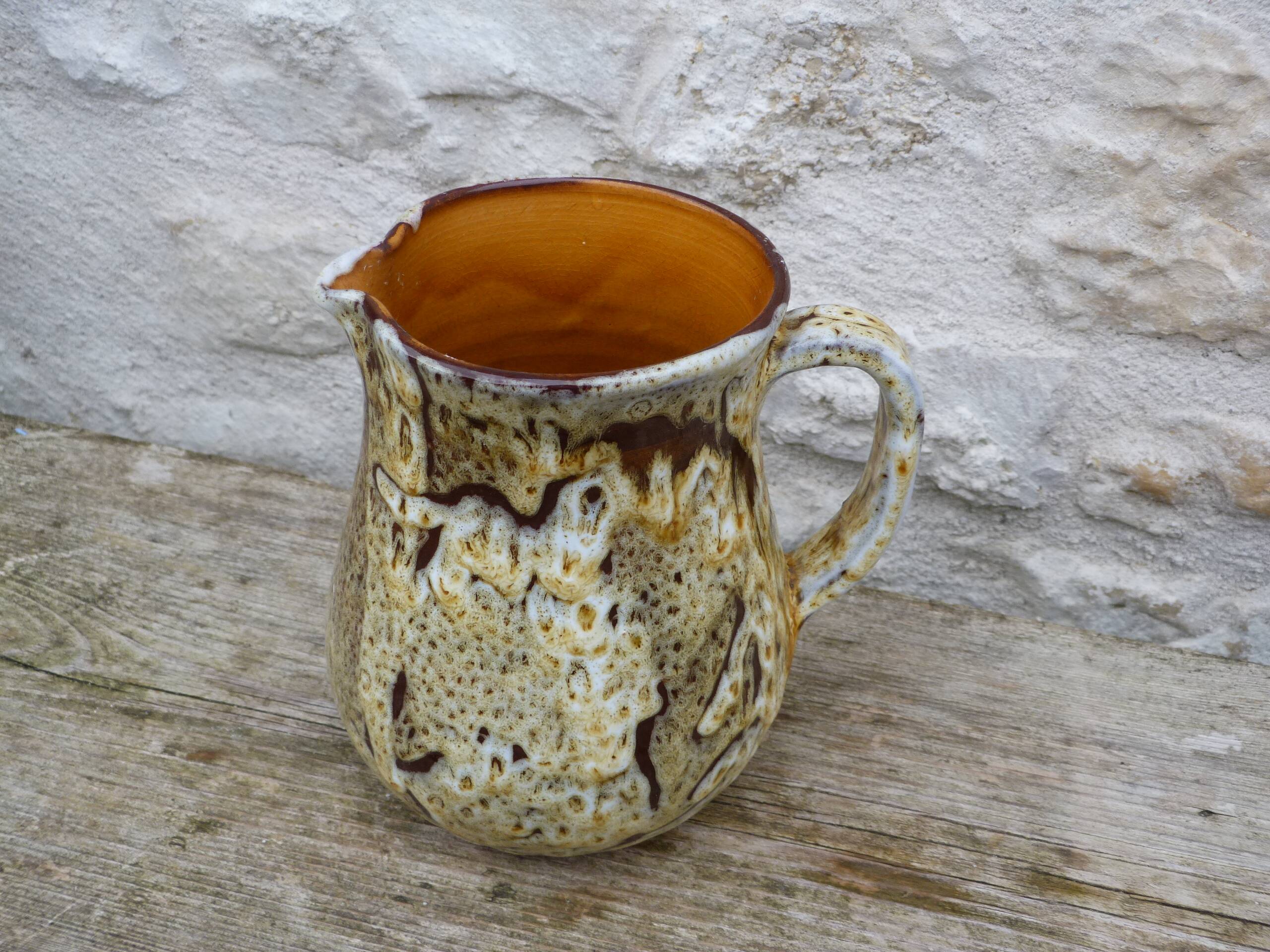 Pichet vintage 1950/1960 signé FB Vallauris