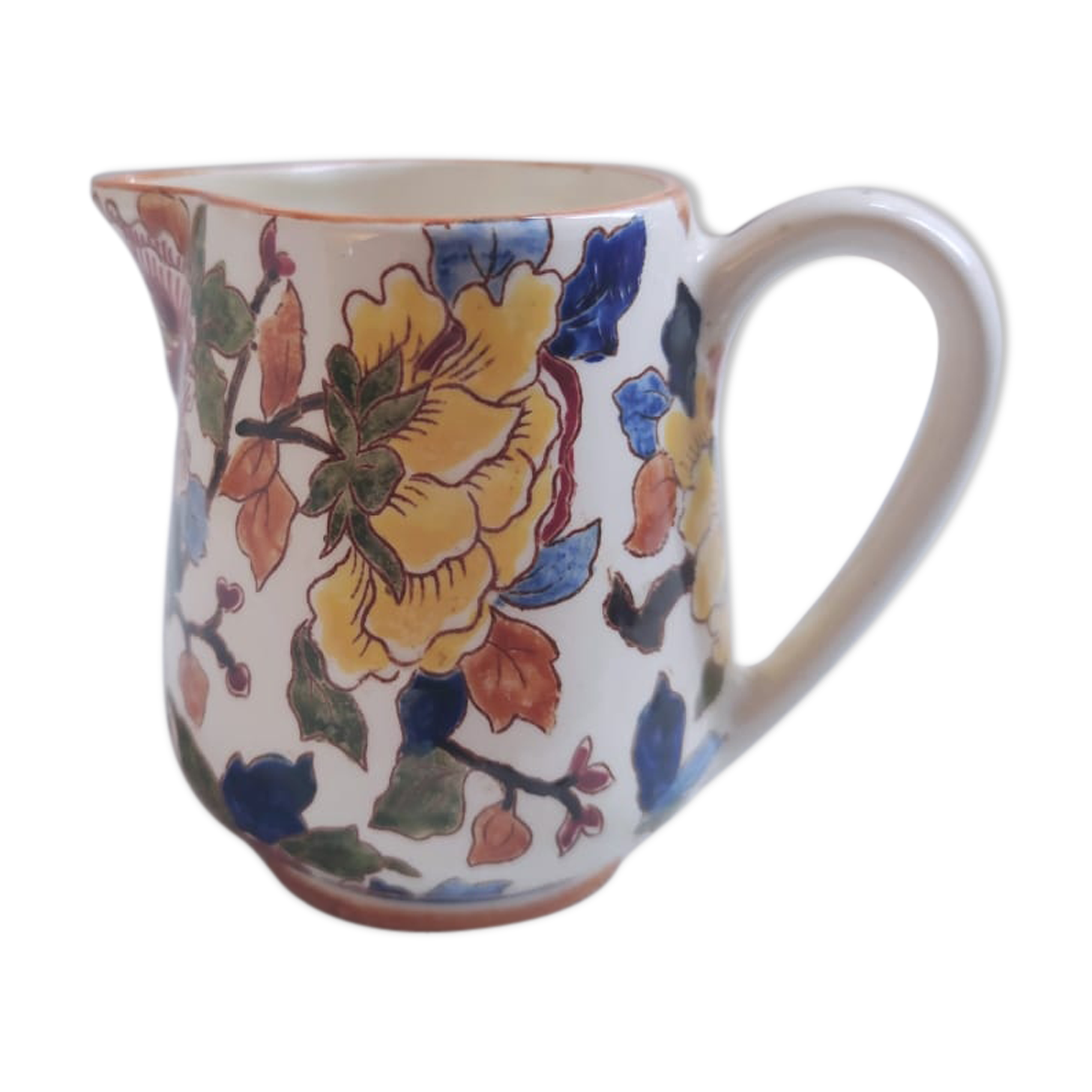 Gien's small pitcher or porcelain milk pot