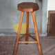 Bar stool X 3, wooden stool, brutalist stool, high stool, die