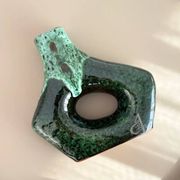 Tanara artisanal vase, small speckled.