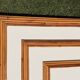 Miroir monumental Hollywood Regency tropical en canne de bambou, atr