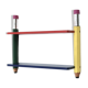 Wall shelf by Pierre Sala with giant pencils, 1980s.