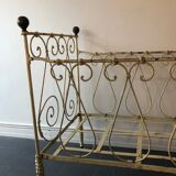 Child cot bench two-seater cast-iron nineteenth