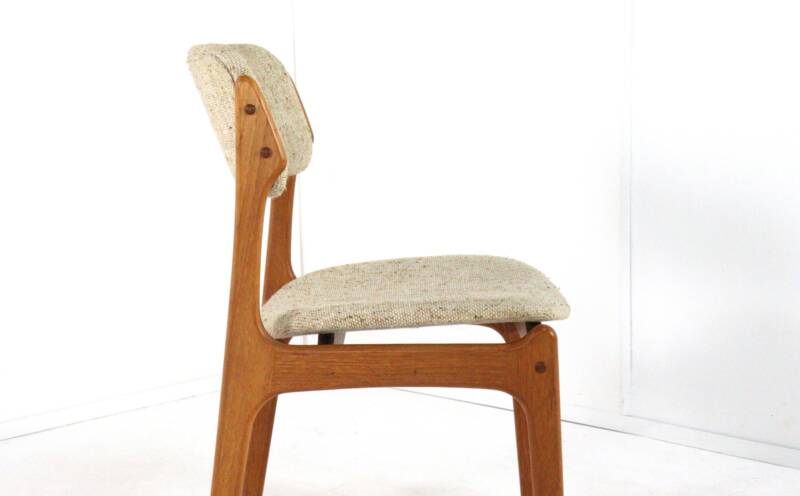 Set of 6 Erik Buch chairs for O.D. Møbler model 49 - Danish design