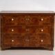 Antique Biedermeier chest of drawers with three drawers (circa 1850)