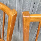 Série de 5 chaises bistrot Baumann signées anciennes