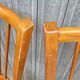 Set of 5 antique signed Baumann bistro chairs
