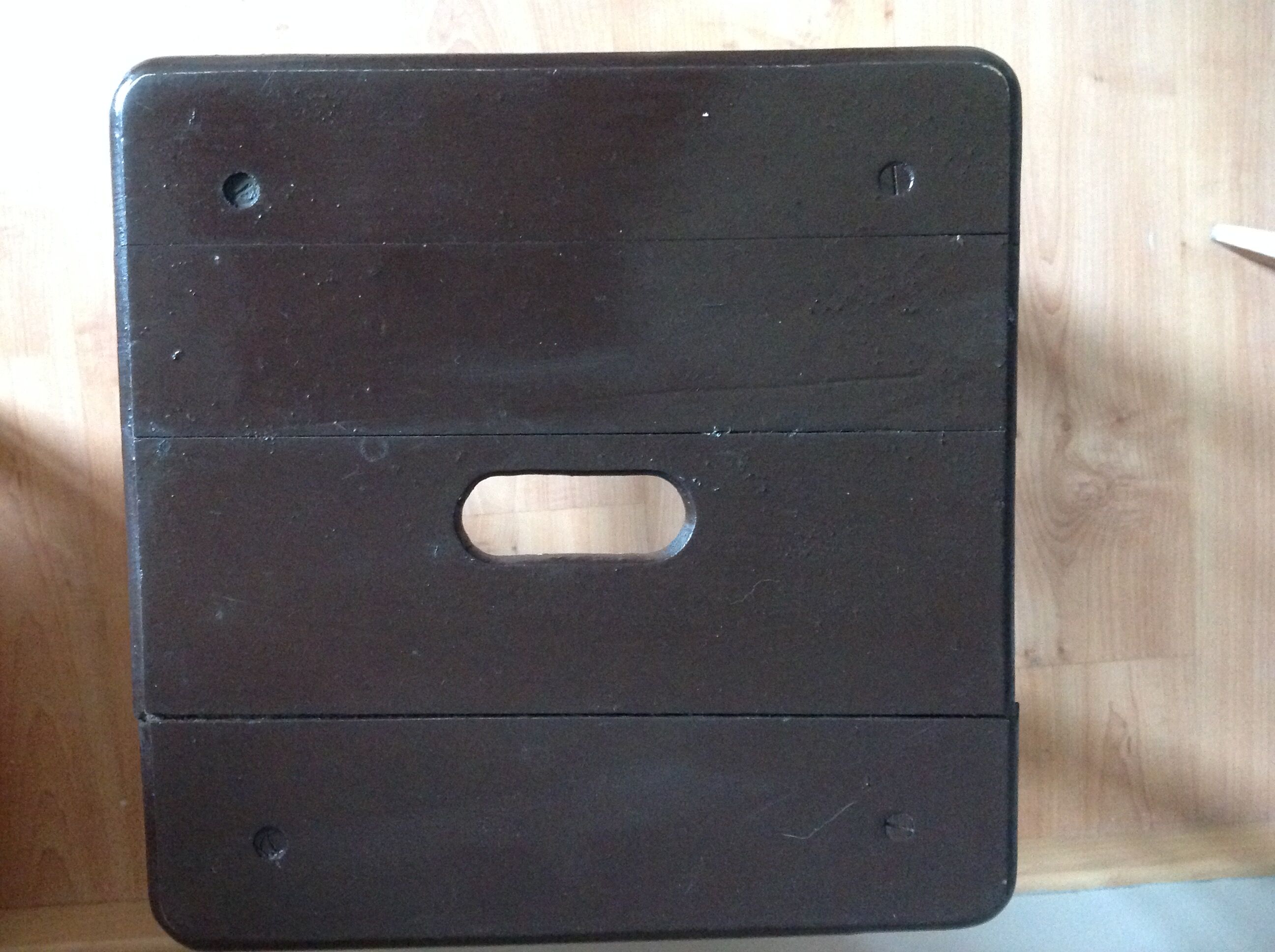 Wooden workshop stool, 60s-70s