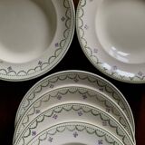 6 Longwy soup plates