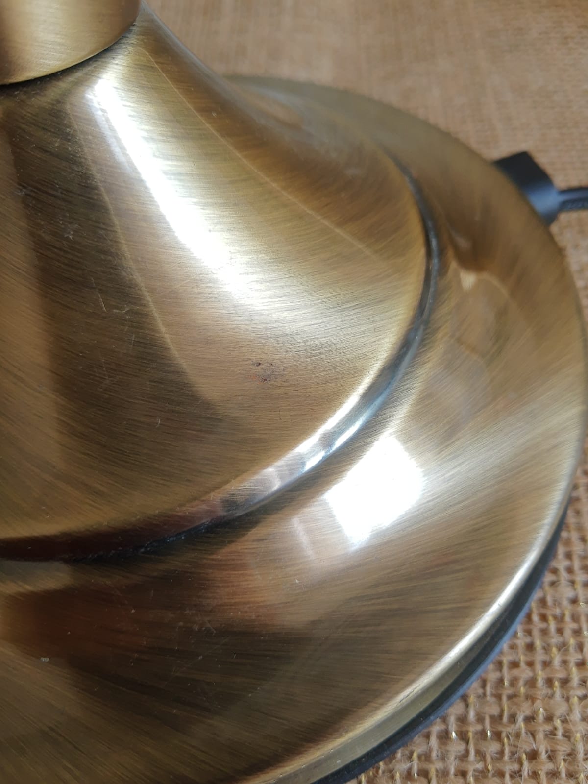 Tactile tiffany style table lamp - vintage