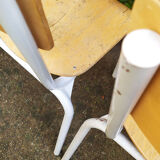 Series of 4 school chairs