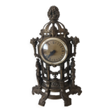 Metal mantel clock