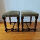 Pair of vintage Dutch stools with a patina – Wabi-Sabi spirit