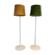 Scandinavian pair of Luxus floor lamps, Sweden, 1970s.