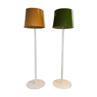 Scandinavian pair of Luxus floor lamps, Sweden, 1970s.
