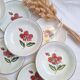 Deep plates / flower salad plates Sarreguemines
