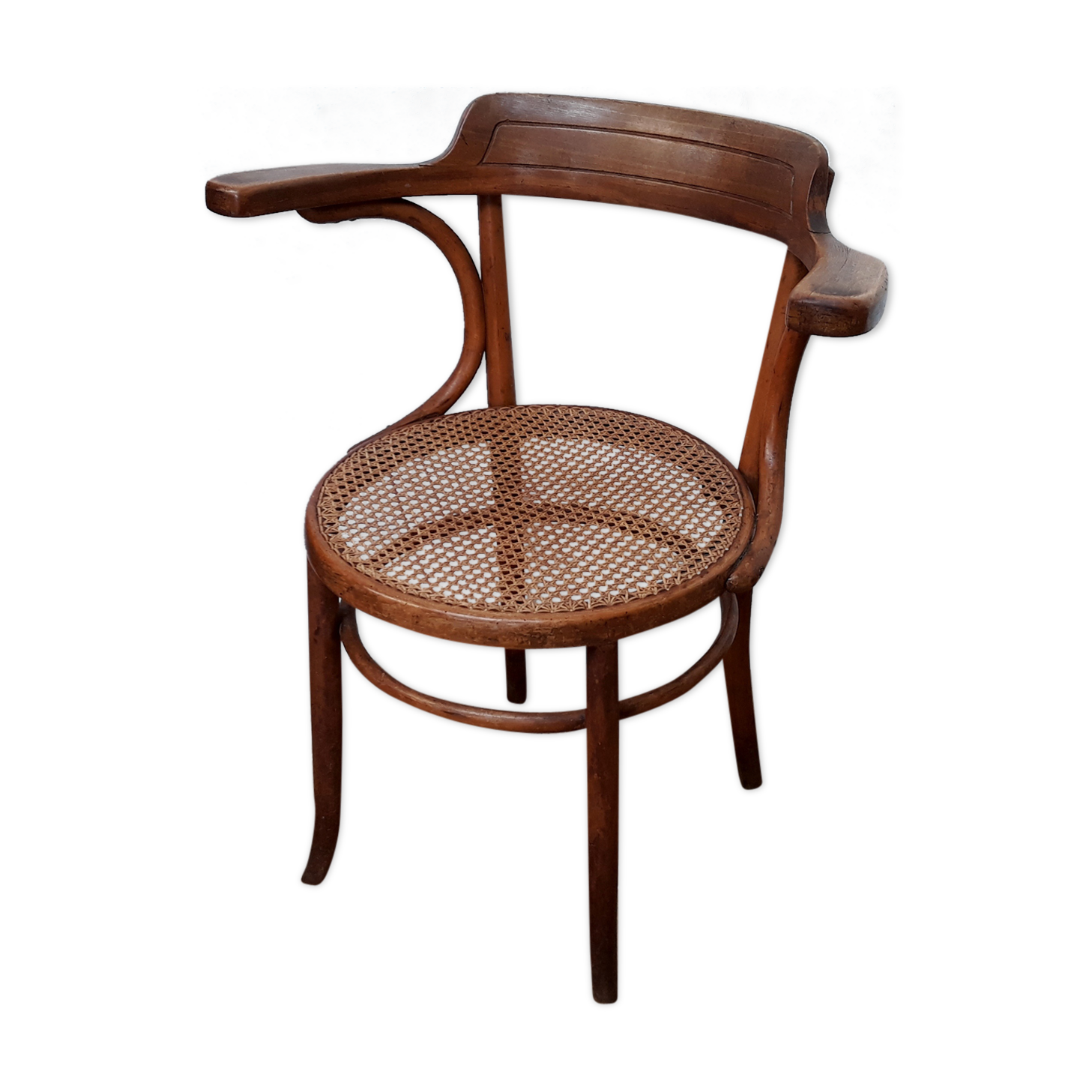 Cane armchair Baumann 1930