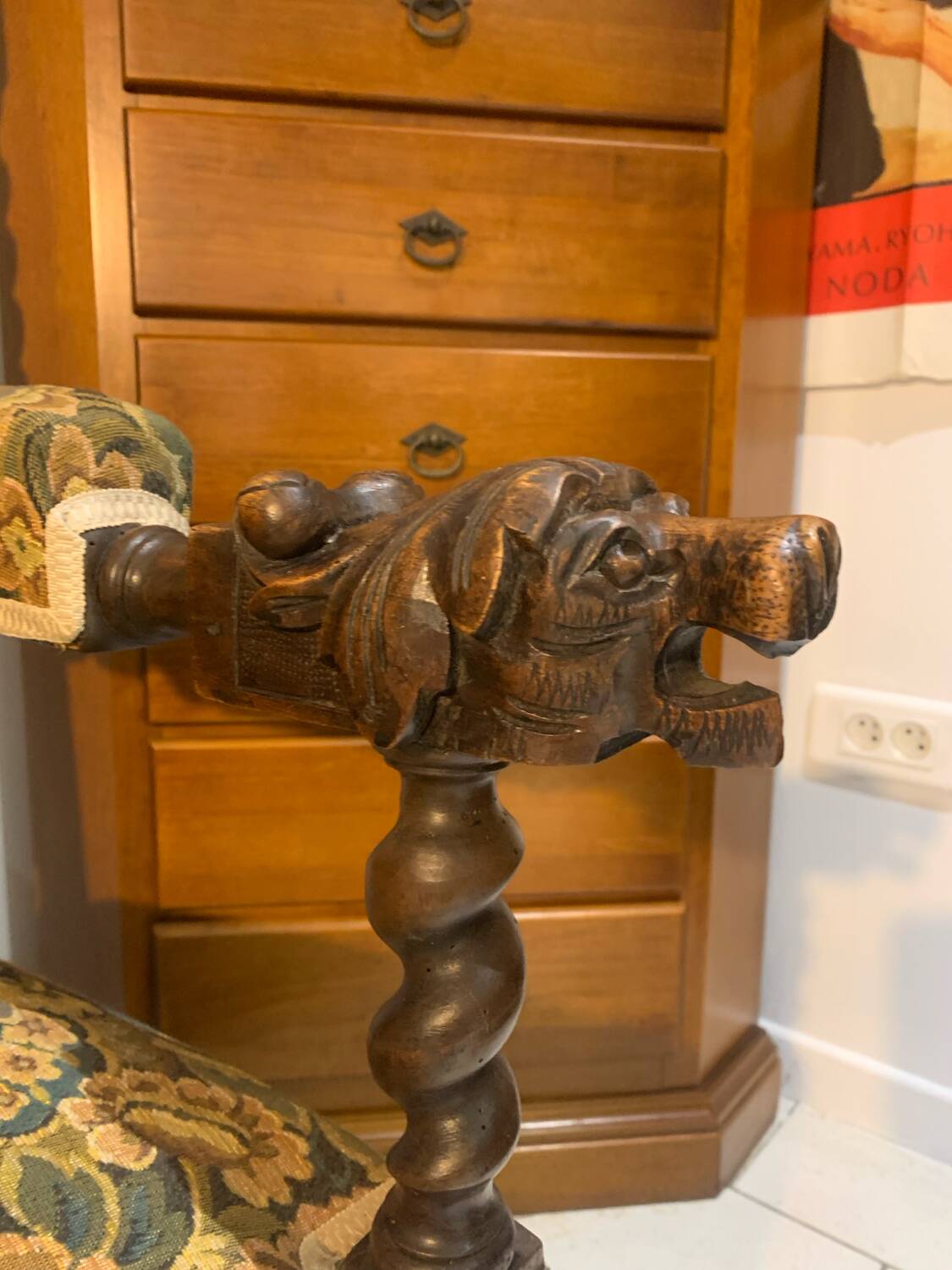 Antique Henri II Twisted Sofa