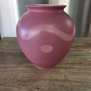 Round vase West Germany 650-21 Scheurich powder pink vintage 70s