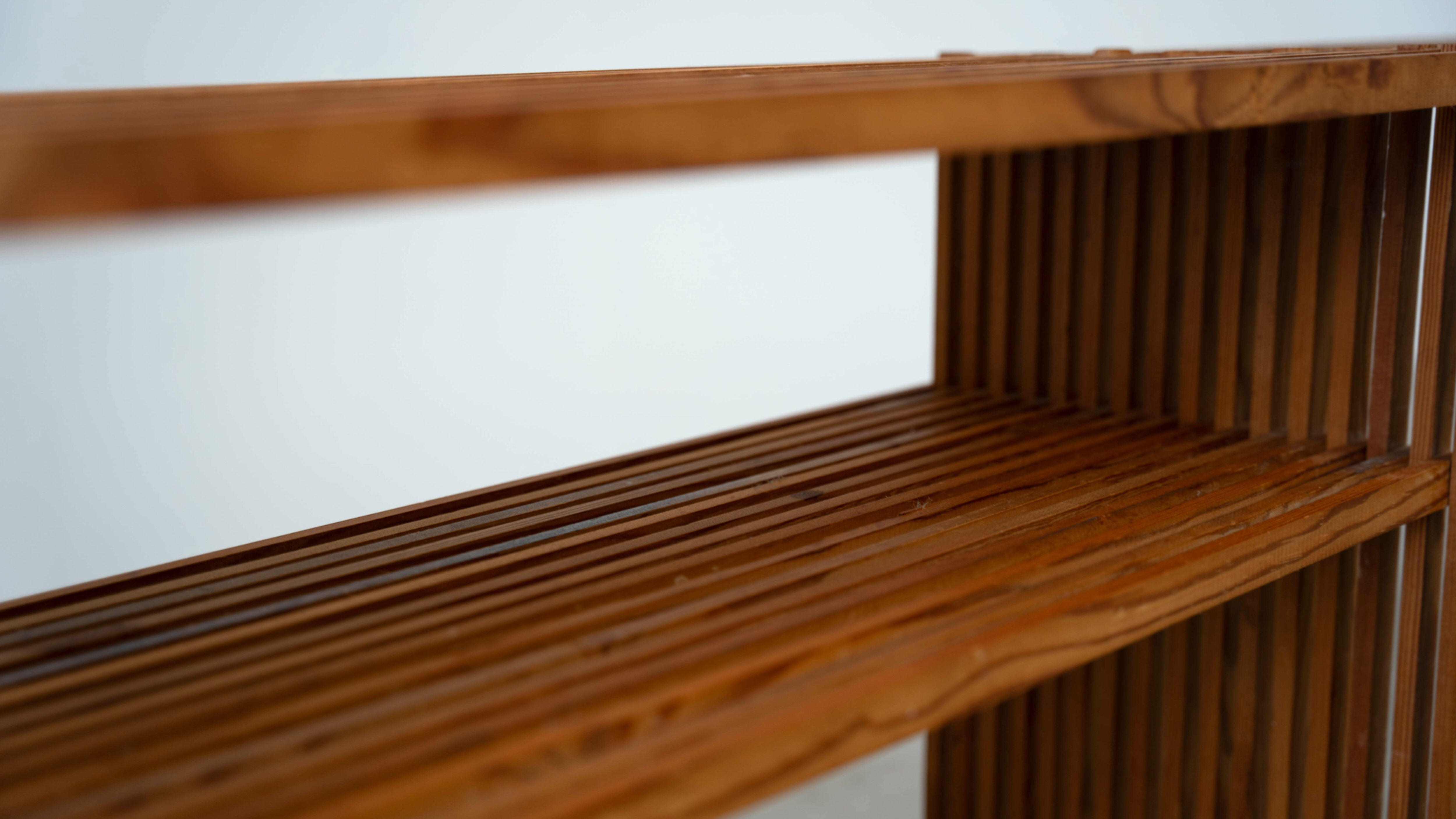 1980's Scandinavian pine bookcase