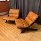 Paire de fauteuils par Ueli Berger, De Sede, Suisse, années 1970.