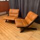 Pair of armchairs by Ueli Berger, De Sede, Switzerland, 1970s.