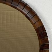 Mid-Century Danish Teak & Rosewood Mirror, 1960s
