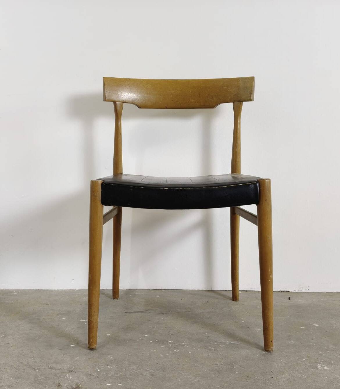 Vintage leather dining chairs