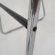 Set of four chrome and cane bar stools, 1970's