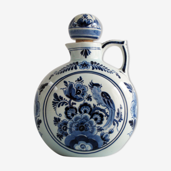 Ceramic bottle delft blauw