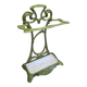 Art Nouveau umbrella stand in green enamelled cast iron