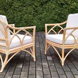 Table & Chairs by McGuire, 1980s