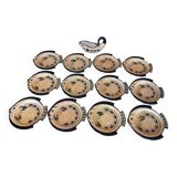 Saint Jean de Bretagne / Service à poissons 13 pièces décor main