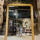 Fireplace mirror gilded wood louis philippe xix century 1m75 x 1m21