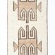Beige Brown Oriental Persian Runner Rug, 88x351Cm