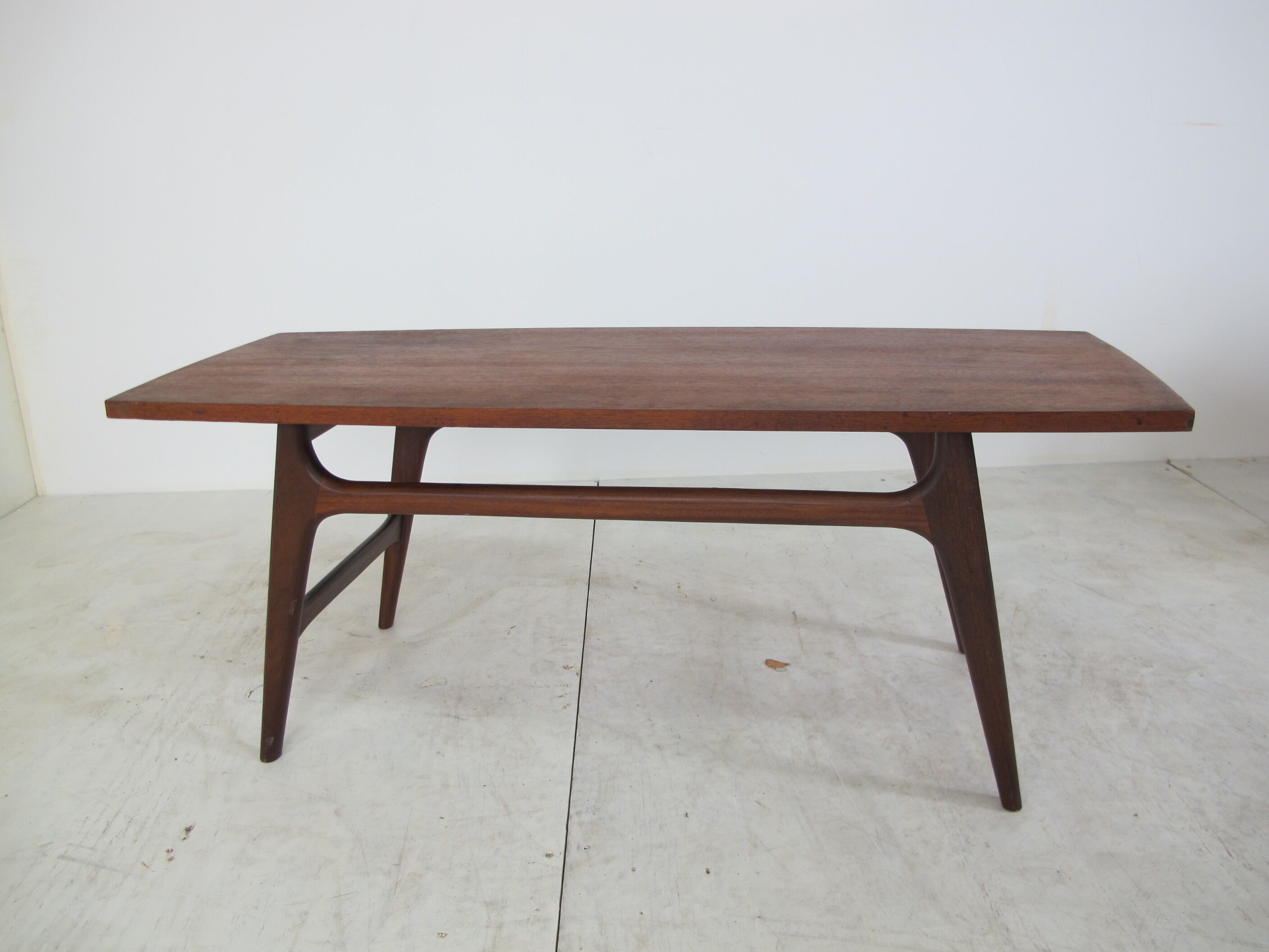 Teak coffee table by Louis van Teeffelen for Wébé, 1950s