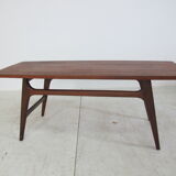 Teak coffee table by Louis van Teeffelen for Wébé, 1950s
