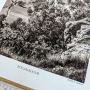 Rocamadour, Lot, planche photo imprimée en 1942. Par Pierre Dubure.